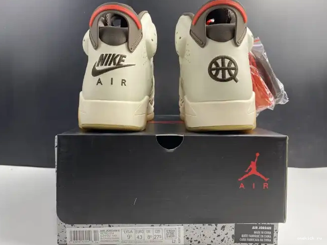 Chep Onekick Sail Jordan 6 Quai54 Retro (2020) Brown AIR CZ4152-100 0430